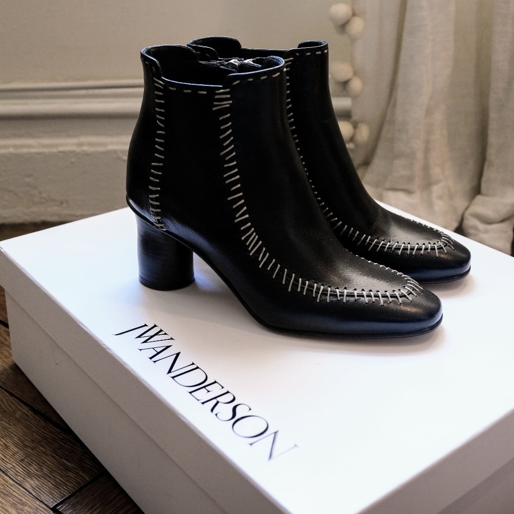 JW Anderson Black Ankle Boots Size 6 Booties